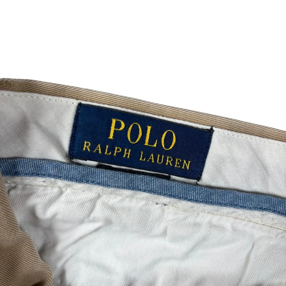 Polo Ralph Lauren Bedford Chino Pants Mens 34X34 Khaki Straight Preppy Old Money